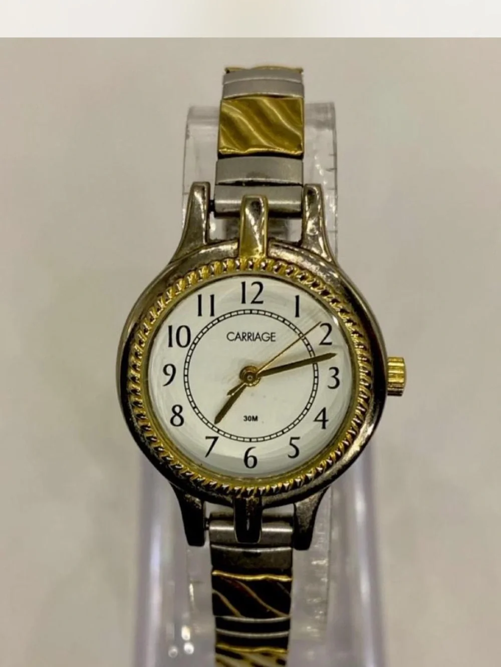 Carriage / Timex *** Luxury  Two-Tone Gold / Silver Bracelet Watch ***